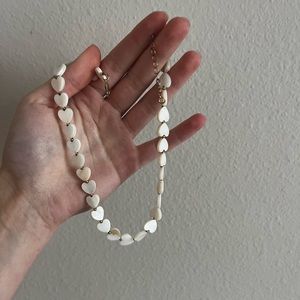 Pearl heart necklace